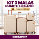 [BLACK FRIDAY] Kit 3 Malas Duarte Elegance + Frasqueira de Brinde
