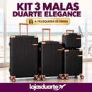 [BLACK FRIDAY] Kit 3 Malas Duarte Elegance + Frasqueira de Brinde