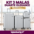 [BLACK FRIDAY] Kit 3 Malas Duarte Elegance + Frasqueira de Brinde