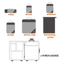 Kit 6 Bolsas Organizadoras De Compressão Para Malas De Viagem