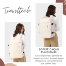 Mochila de Viagem Multiuso TravelTech - Carga USB