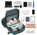TravelMaster- Mochila de Viagem Feminina Impermeável